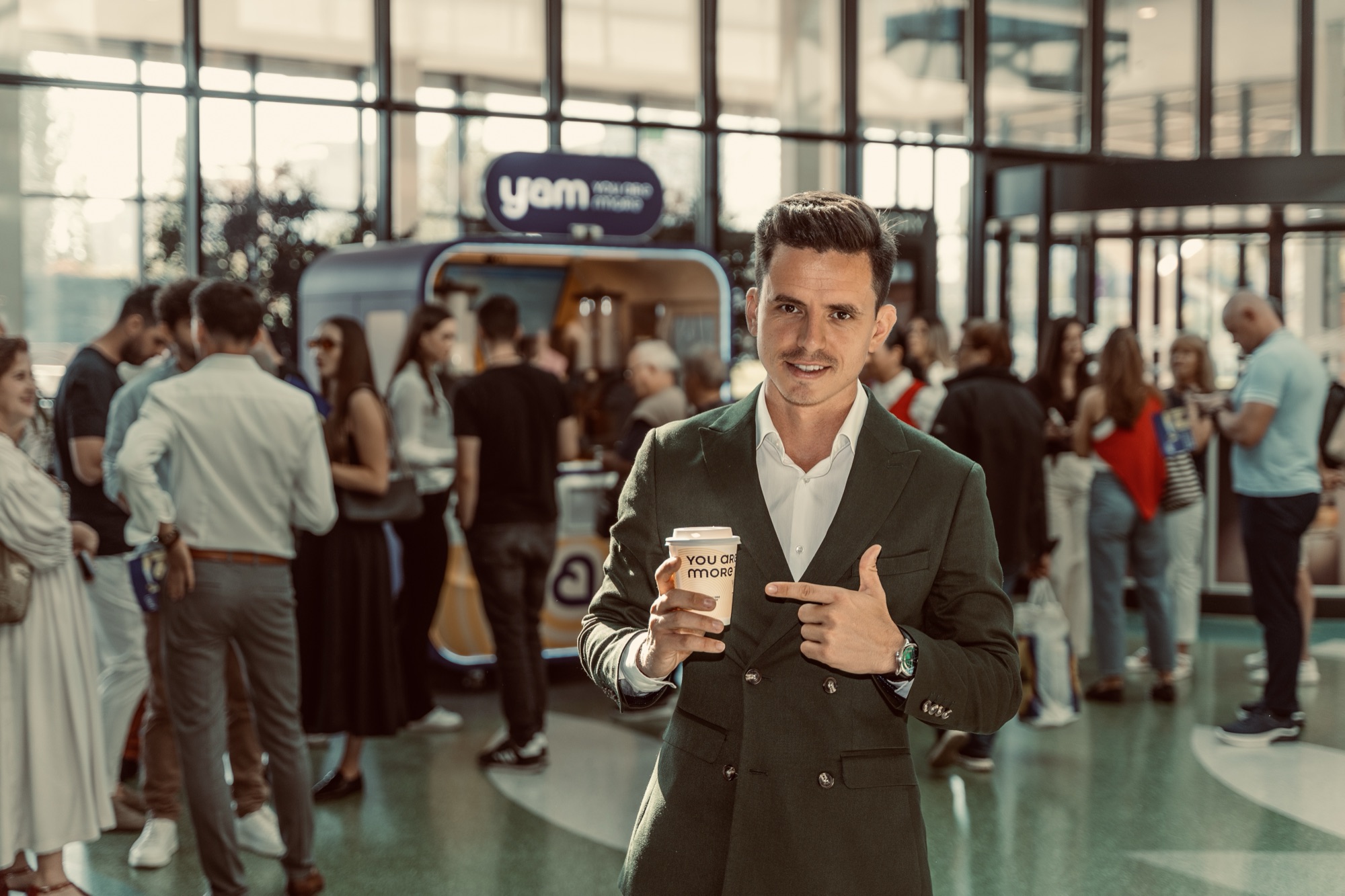 YAM robot barista booth at ParkLake